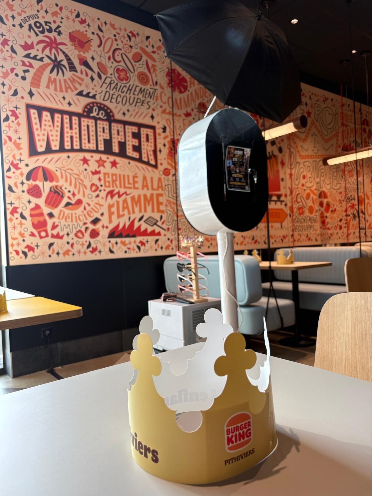 Photobooth aux couleurs Burger King