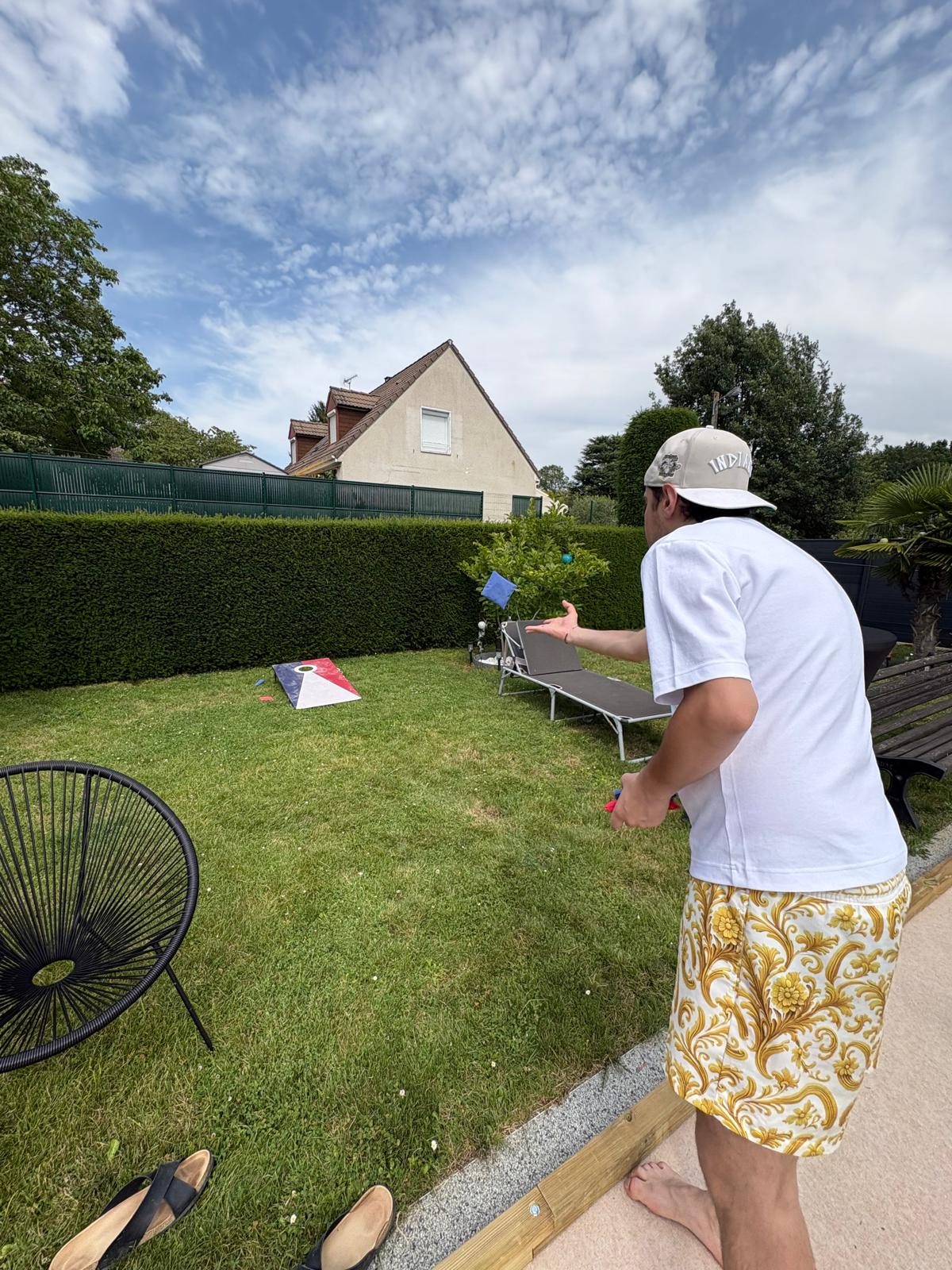 Terrain de pétanque mobile en extérieur